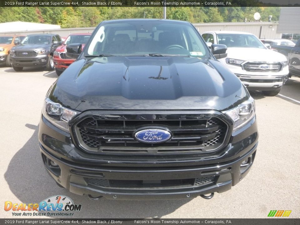 2019 Ford Ranger Lariat SuperCrew 4x4 Shadow Black / Ebony Photo #4
