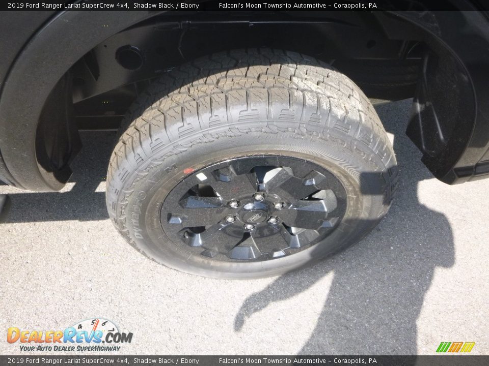 2019 Ford Ranger Lariat SuperCrew 4x4 Shadow Black / Ebony Photo #7