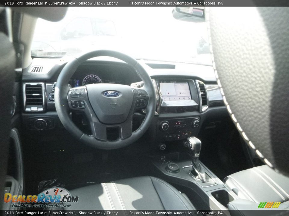 2019 Ford Ranger Lariat SuperCrew 4x4 Shadow Black / Ebony Photo #9