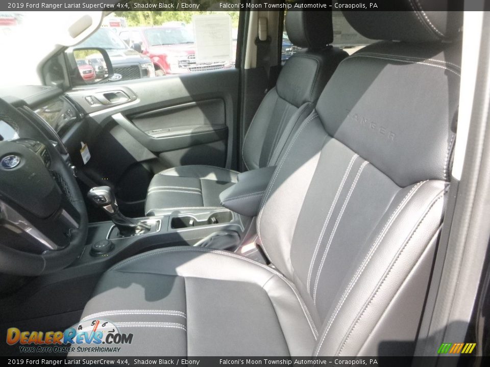 2019 Ford Ranger Lariat SuperCrew 4x4 Shadow Black / Ebony Photo #10