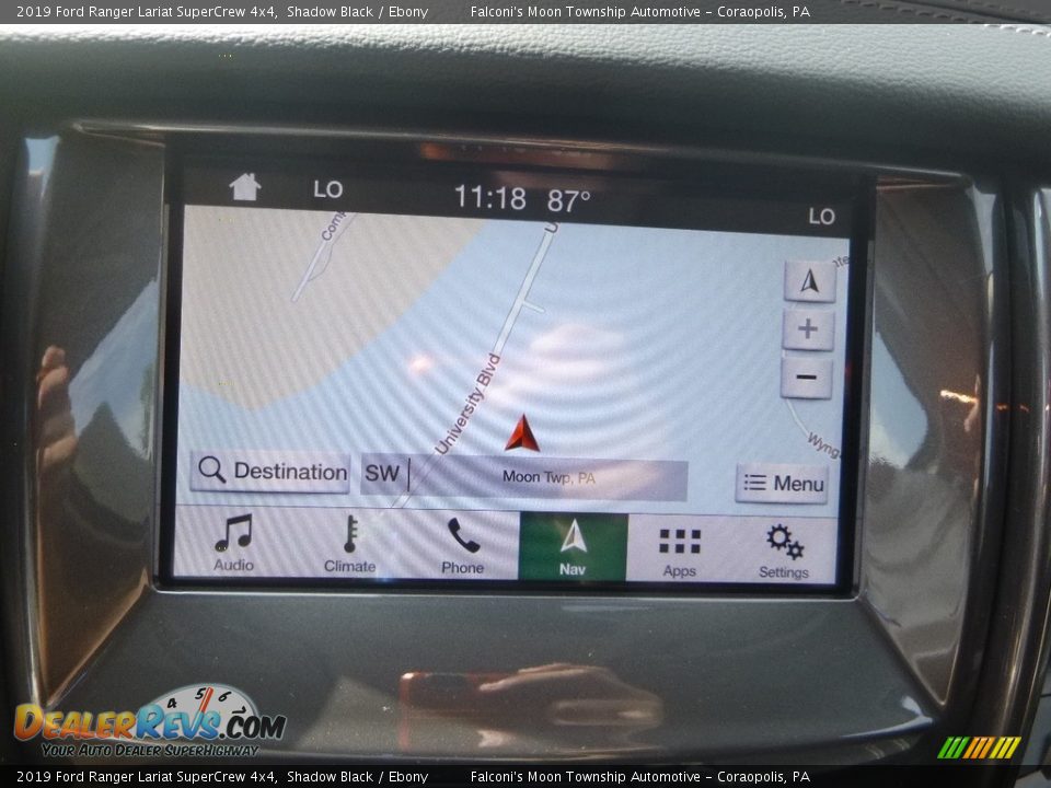 2019 Ford Ranger Lariat SuperCrew 4x4 Shadow Black / Ebony Photo #13