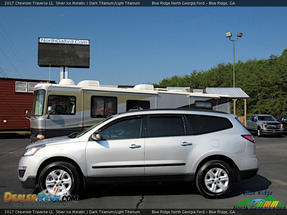 2017 Chevrolet Traverse LS Silver Ice Metallic / Dark Titanium/Light Titanium Photo #2