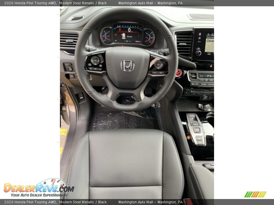 2020 Honda Pilot Touring AWD Modern Steel Metallic / Black Photo #11