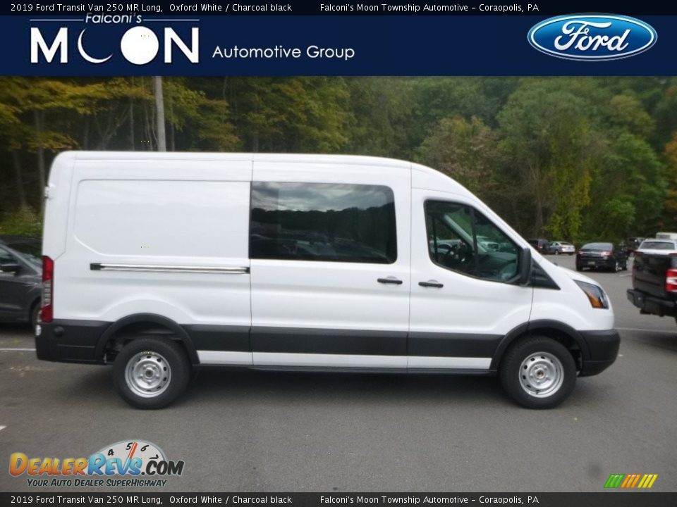 2019 Ford Transit Van 250 MR Long Oxford White / Charcoal black Photo #1