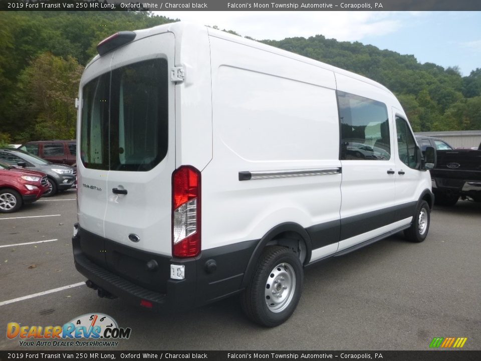 2019 Ford Transit Van 250 MR Long Oxford White / Charcoal black Photo #2