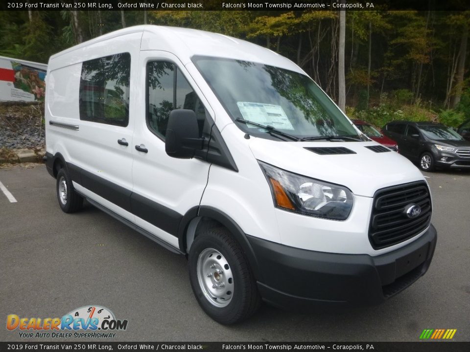 2019 Ford Transit Van 250 MR Long Oxford White / Charcoal black Photo #3