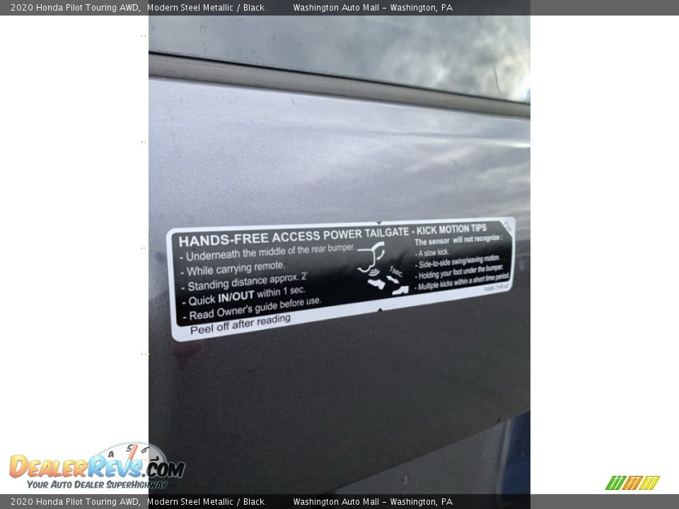 2020 Honda Pilot Touring AWD Modern Steel Metallic / Black Photo #23