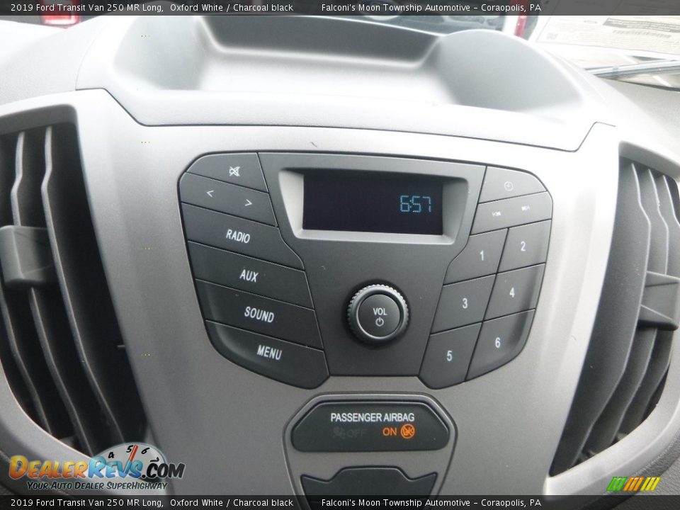 2019 Ford Transit Van 250 MR Long Oxford White / Charcoal black Photo #12