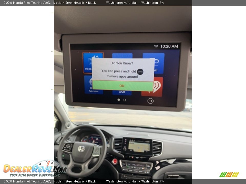 2020 Honda Pilot Touring AWD Modern Steel Metallic / Black Photo #30