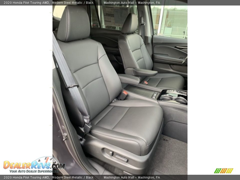2020 Honda Pilot Touring AWD Modern Steel Metallic / Black Photo #35