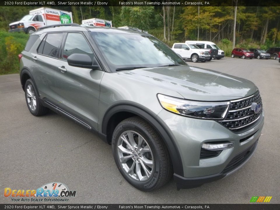 2020 Ford Explorer XLT 4WD Silver Spruce Metallic / Ebony Photo #3