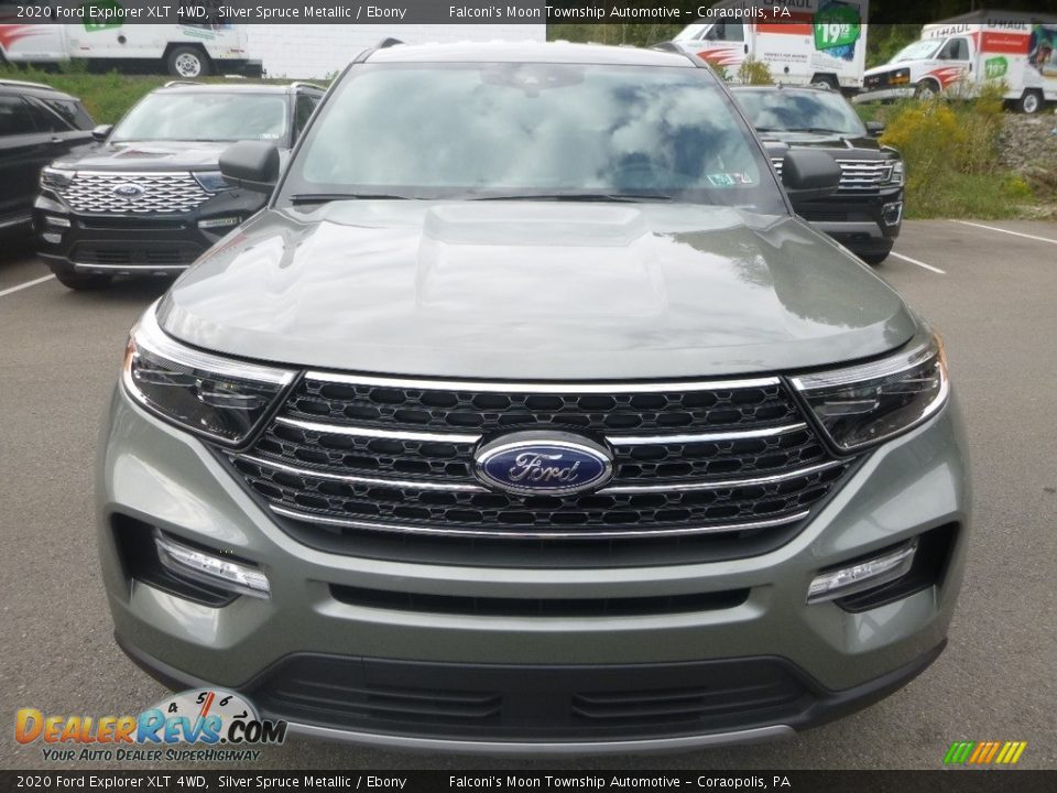 2020 Ford Explorer XLT 4WD Silver Spruce Metallic / Ebony Photo #4