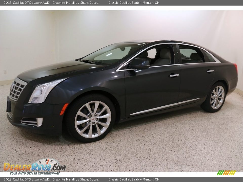 2013 Cadillac XTS Luxury AWD Graphite Metallic / Shale/Cocoa Photo #3