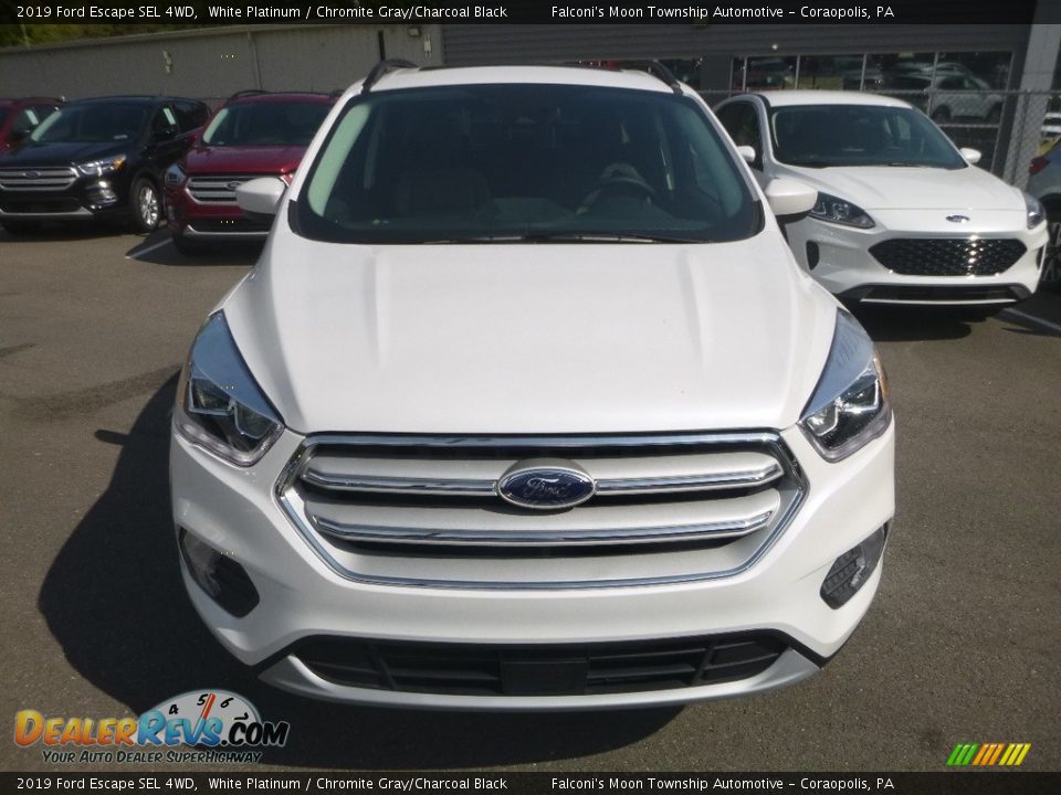 2019 Ford Escape SEL 4WD White Platinum / Chromite Gray/Charcoal Black Photo #4
