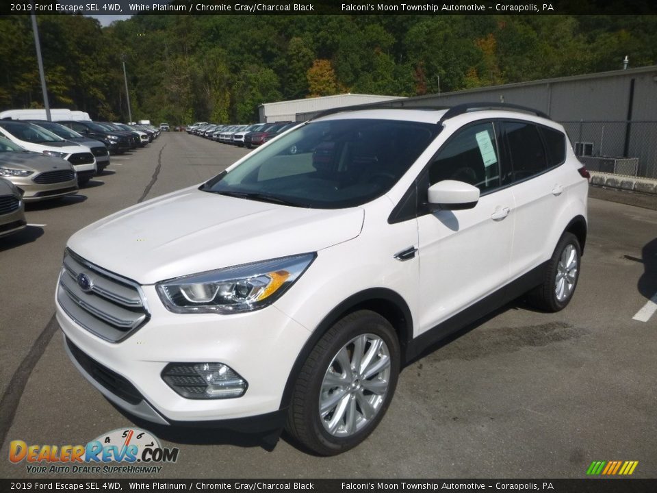 2019 Ford Escape SEL 4WD White Platinum / Chromite Gray/Charcoal Black Photo #5