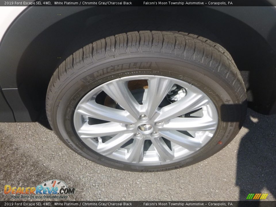2019 Ford Escape SEL 4WD White Platinum / Chromite Gray/Charcoal Black Photo #7