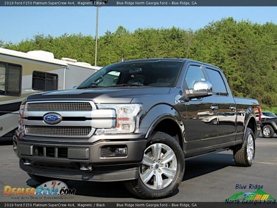 2019 Ford F150 Platinum SuperCrew 4x4 Magnetic / Black Photo #1