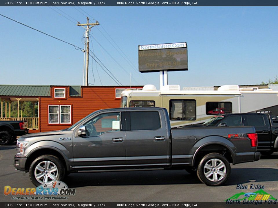 2019 Ford F150 Platinum SuperCrew 4x4 Magnetic / Black Photo #2