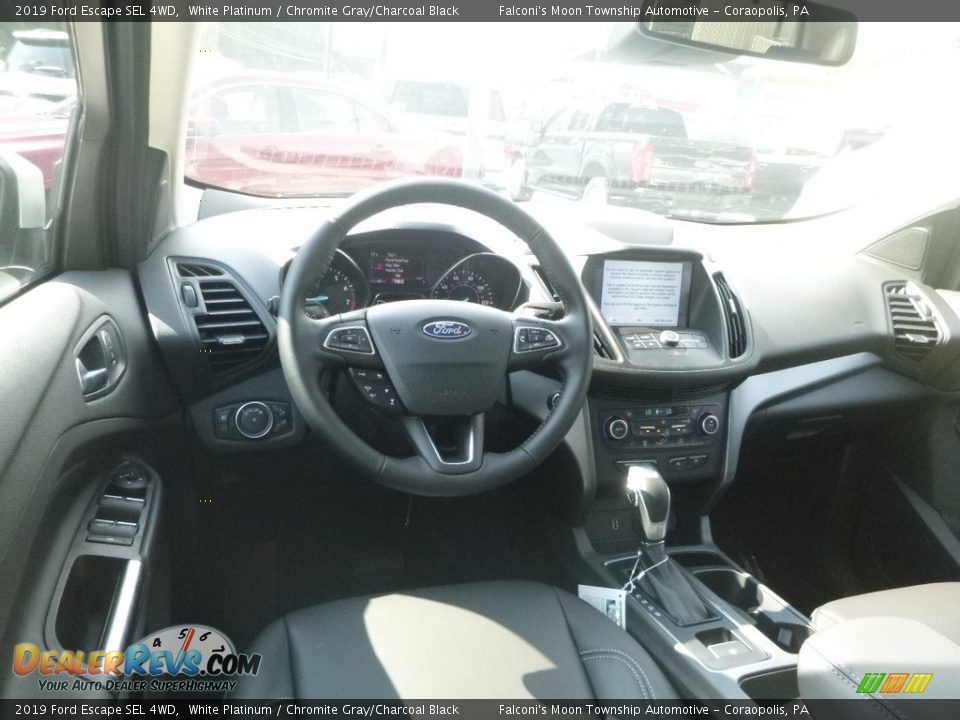 2019 Ford Escape SEL 4WD White Platinum / Chromite Gray/Charcoal Black Photo #9