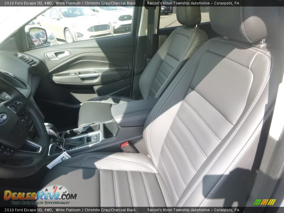 2019 Ford Escape SEL 4WD White Platinum / Chromite Gray/Charcoal Black Photo #10
