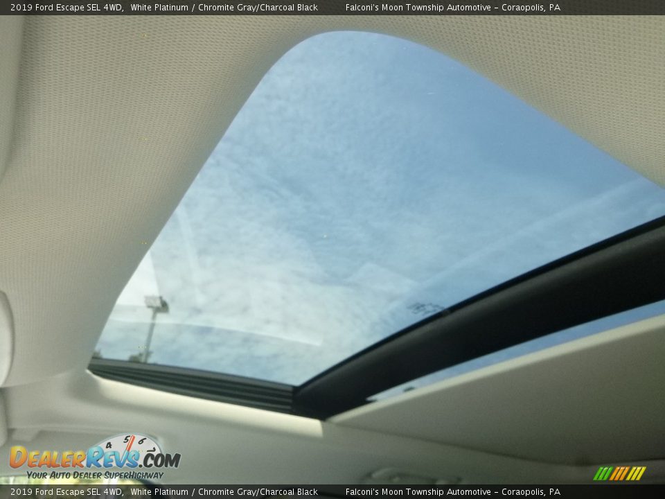 2019 Ford Escape SEL 4WD White Platinum / Chromite Gray/Charcoal Black Photo #13