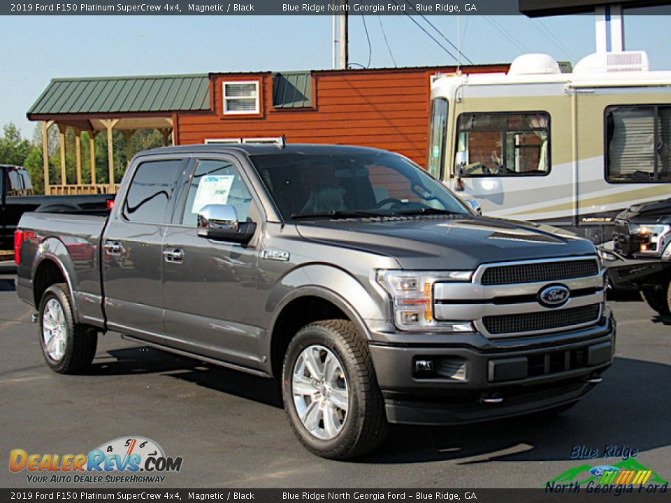 2019 Ford F150 Platinum SuperCrew 4x4 Magnetic / Black Photo #7