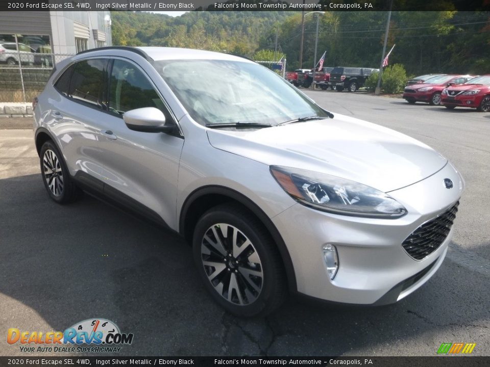 2020 Ford Escape SEL 4WD Ingot Silver Metallic / Ebony Black Photo #3