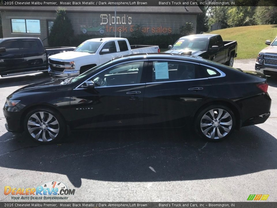 2016 Chevrolet Malibu Premier Mosaic Black Metallic / Dark Atmosphere/Loft Brown Photo #1