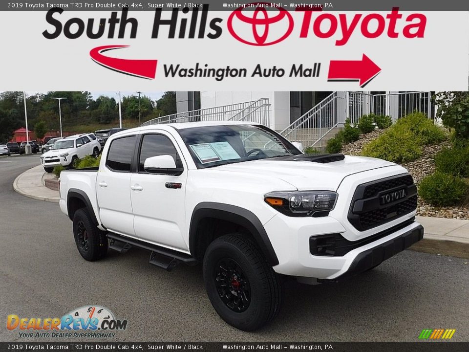 2019 Toyota Tacoma TRD Pro Double Cab 4x4 Super White / Black Photo #1