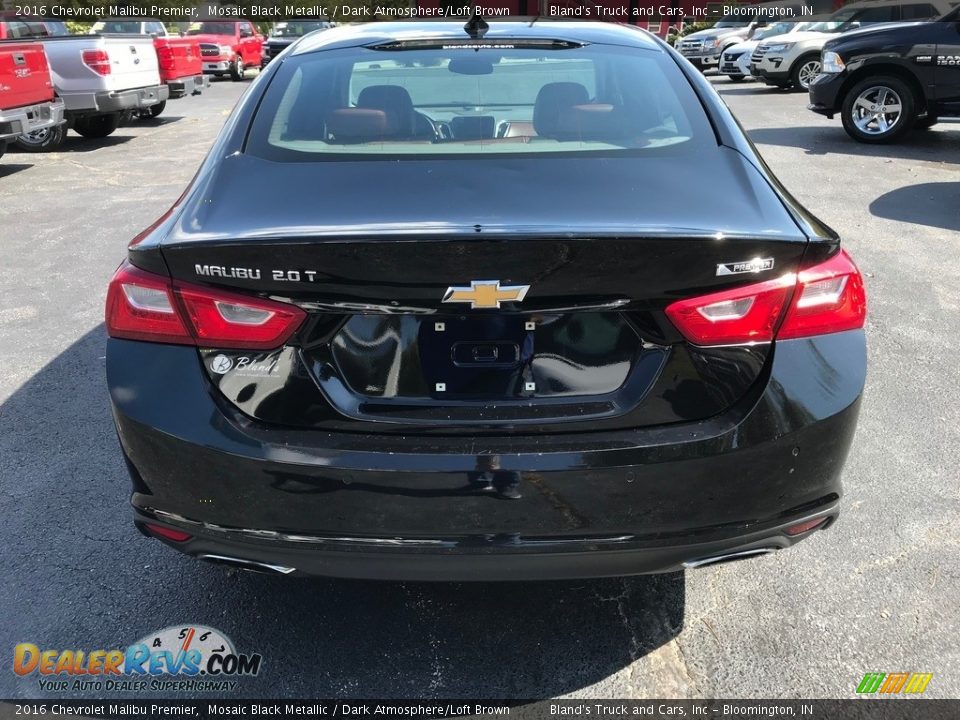 2016 Chevrolet Malibu Premier Mosaic Black Metallic / Dark Atmosphere/Loft Brown Photo #8