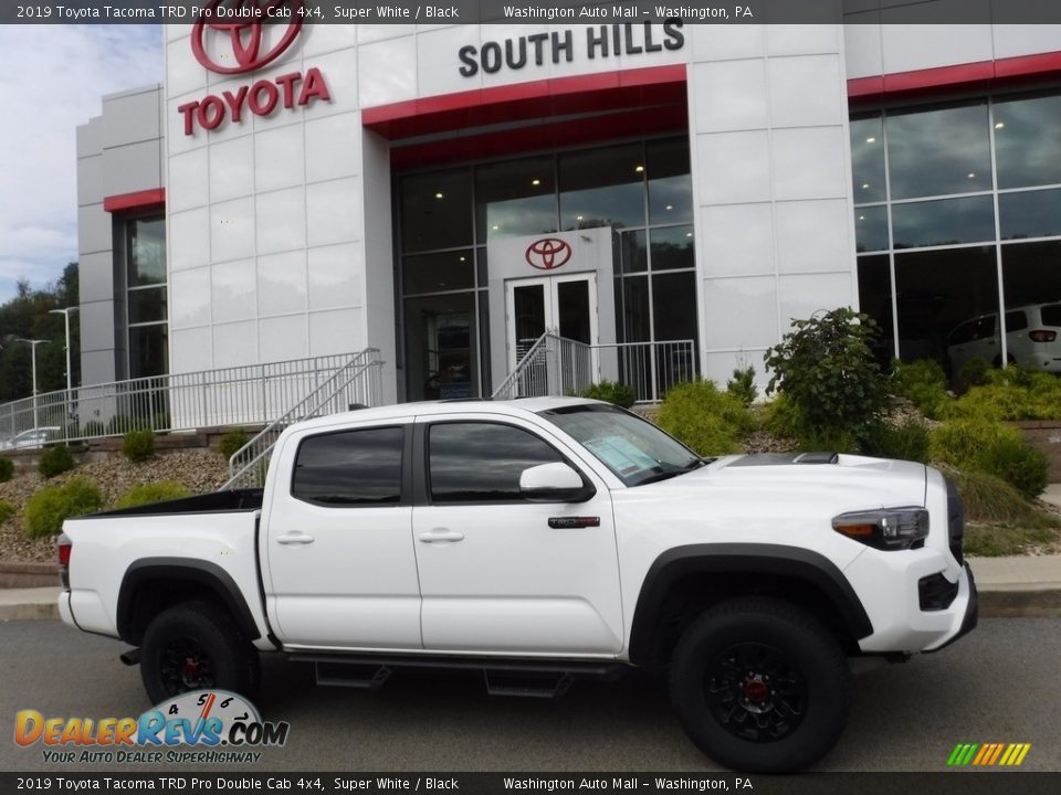 2019 Toyota Tacoma TRD Pro Double Cab 4x4 Super White / Black Photo #2
