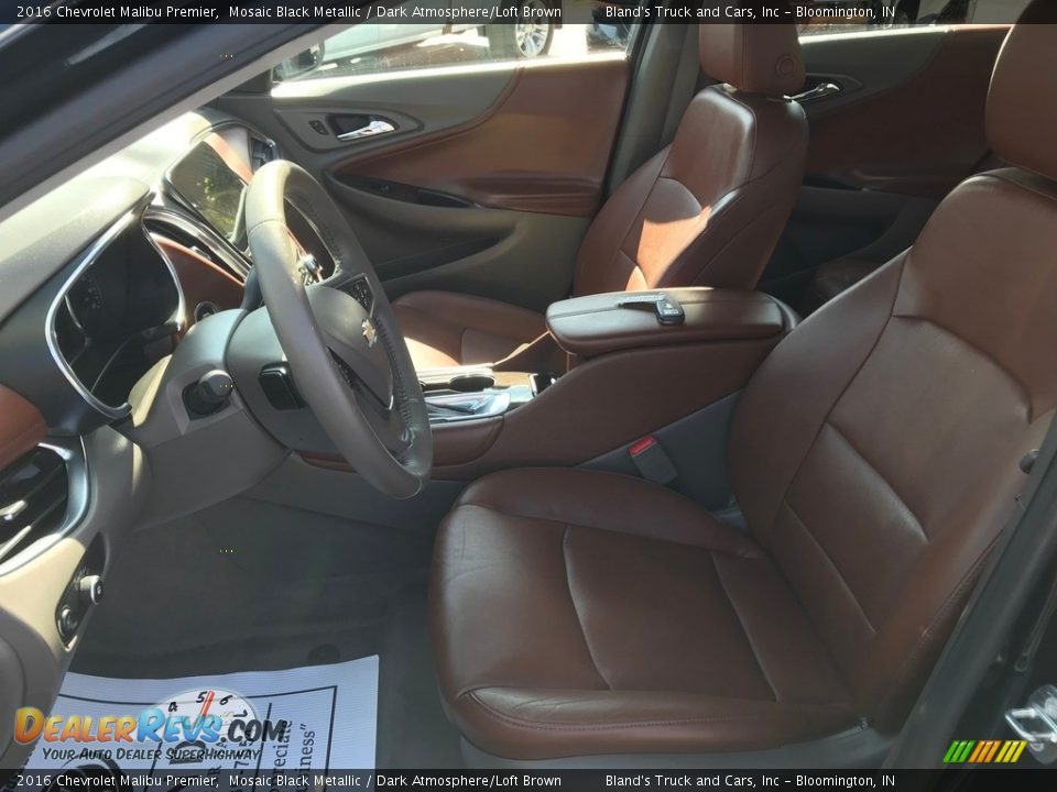 2016 Chevrolet Malibu Premier Mosaic Black Metallic / Dark Atmosphere/Loft Brown Photo #14