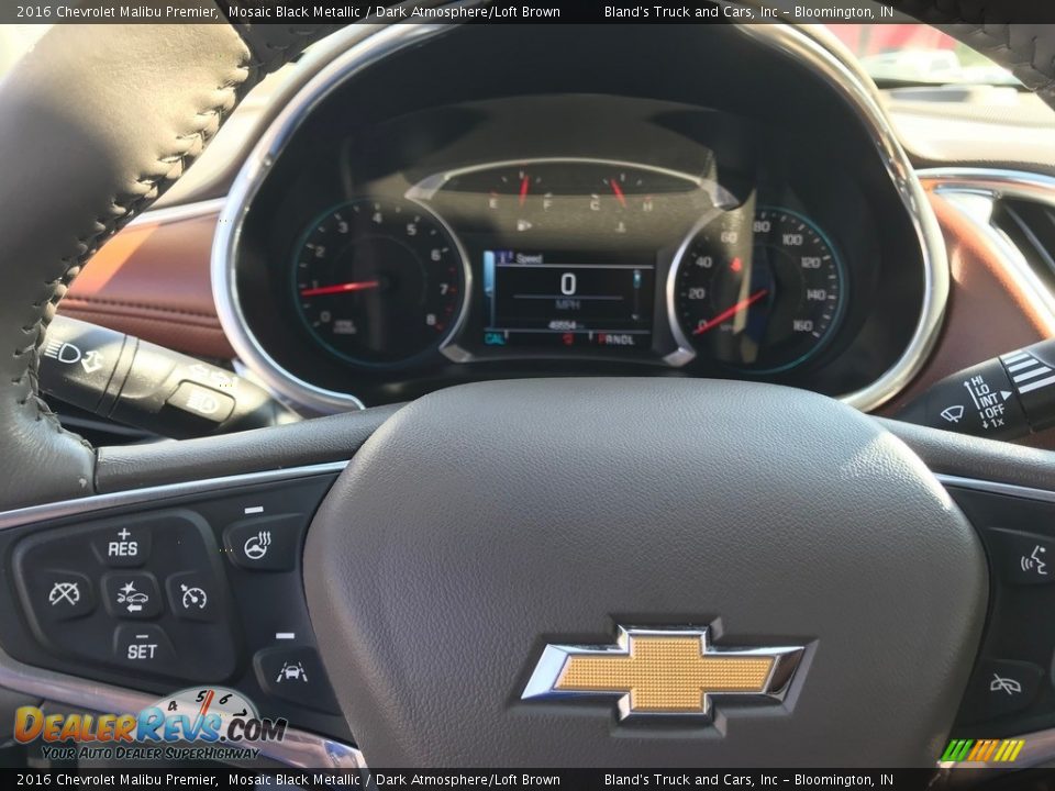 2016 Chevrolet Malibu Premier Mosaic Black Metallic / Dark Atmosphere/Loft Brown Photo #22