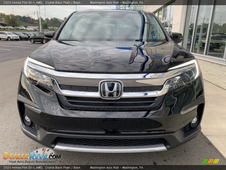 2020 Honda Pilot EX-L AWD Crystal Black Pearl / Black Photo #3