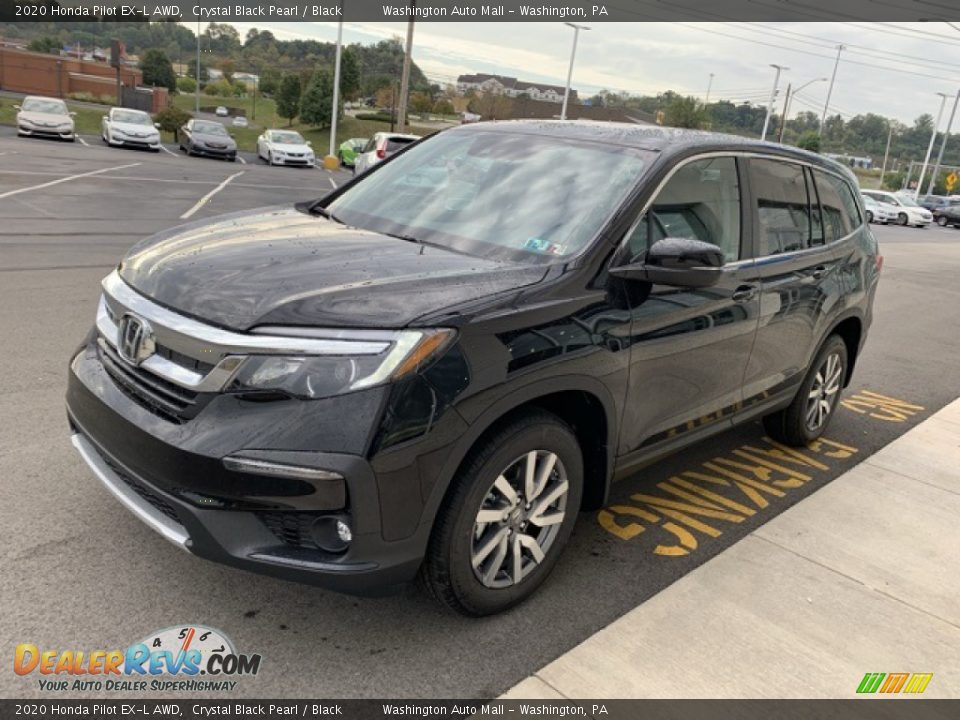 2020 Honda Pilot EX-L AWD Crystal Black Pearl / Black Photo #4