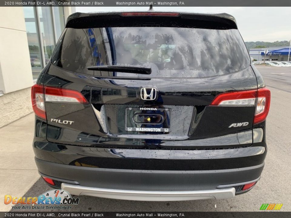 2020 Honda Pilot EX-L AWD Crystal Black Pearl / Black Photo #6