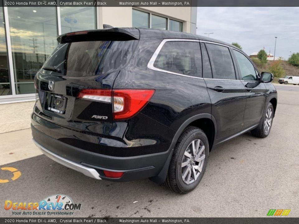 2020 Honda Pilot EX-L AWD Crystal Black Pearl / Black Photo #7