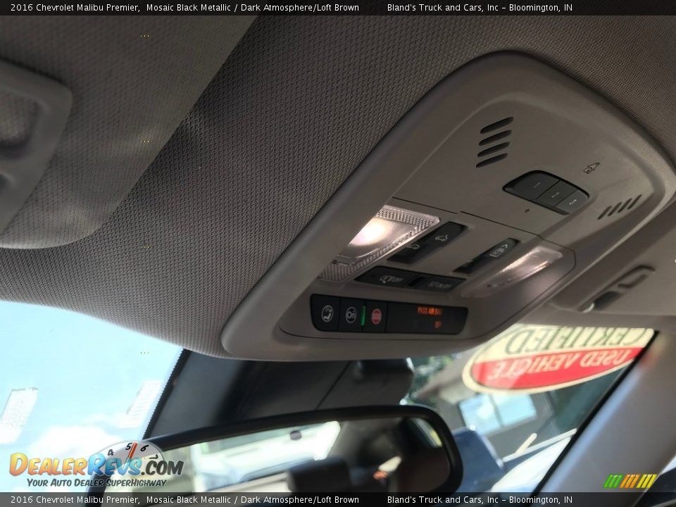 2016 Chevrolet Malibu Premier Mosaic Black Metallic / Dark Atmosphere/Loft Brown Photo #25