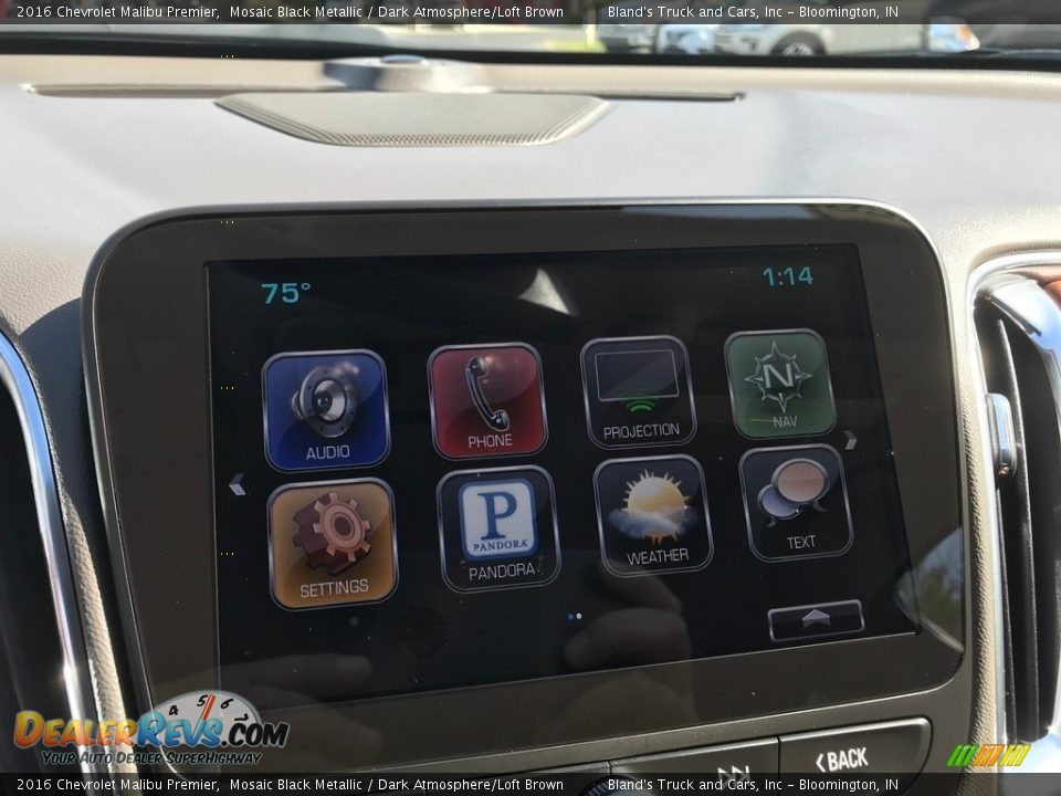 2016 Chevrolet Malibu Premier Mosaic Black Metallic / Dark Atmosphere/Loft Brown Photo #27