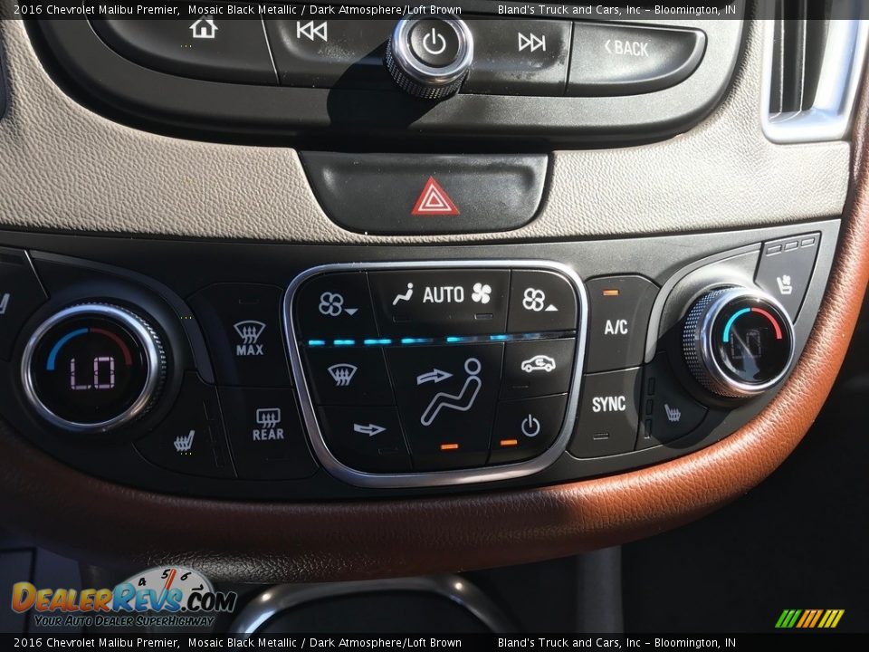 2016 Chevrolet Malibu Premier Mosaic Black Metallic / Dark Atmosphere/Loft Brown Photo #28
