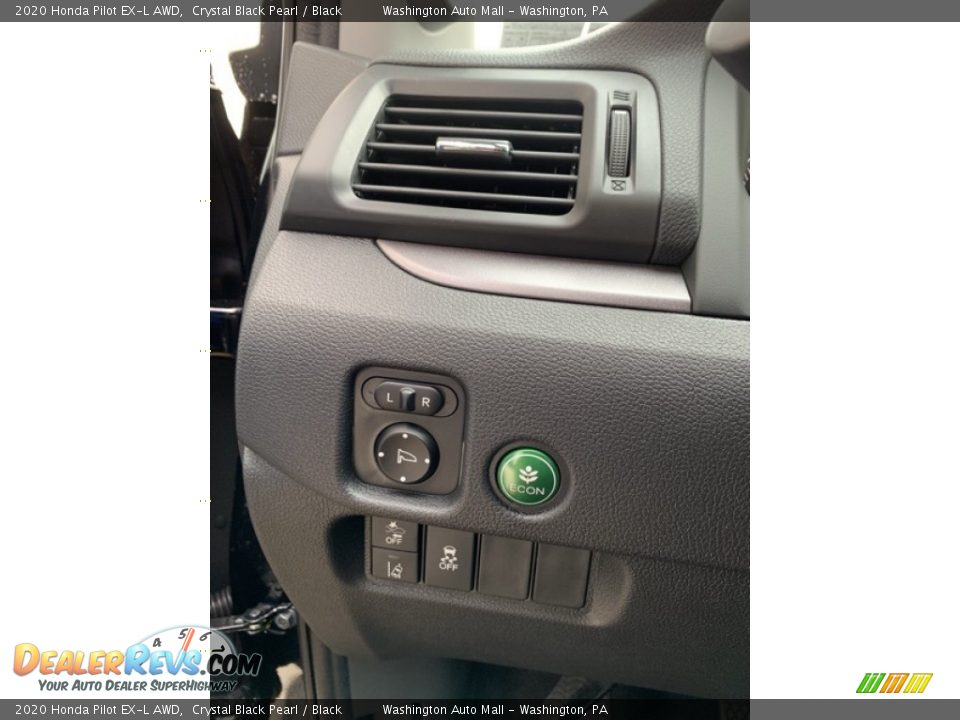 2020 Honda Pilot EX-L AWD Crystal Black Pearl / Black Photo #12