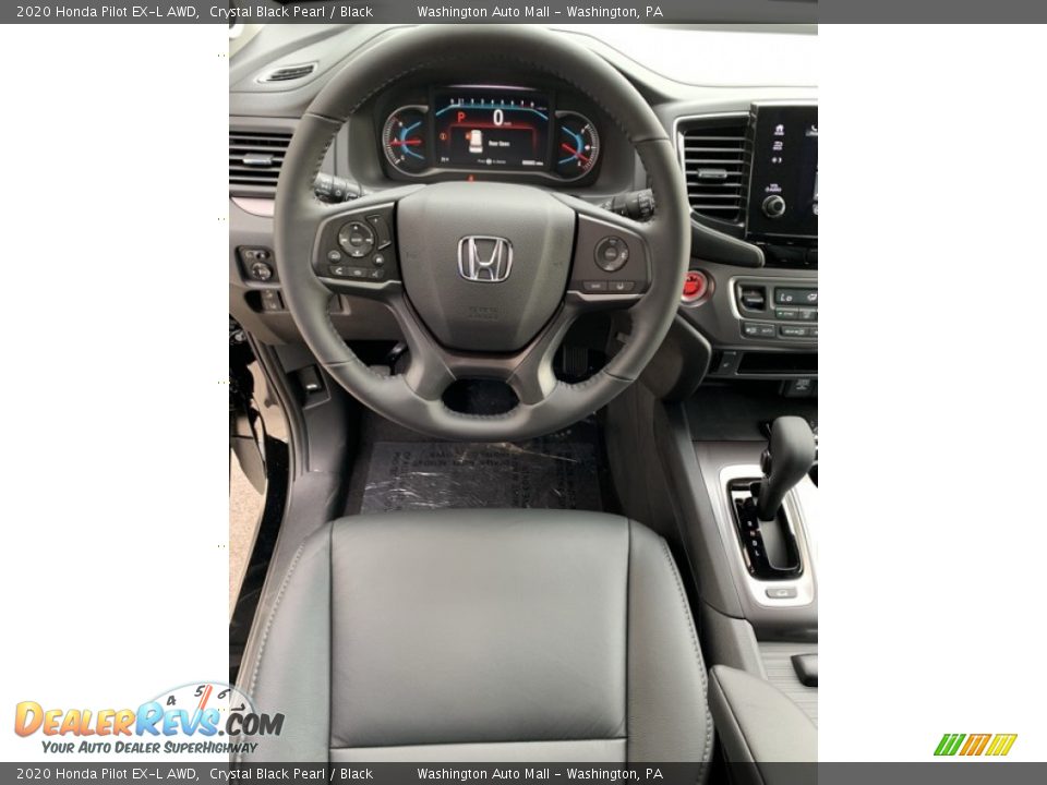 2020 Honda Pilot EX-L AWD Crystal Black Pearl / Black Photo #13