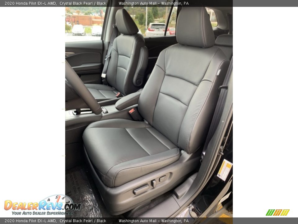 2020 Honda Pilot EX-L AWD Crystal Black Pearl / Black Photo #14