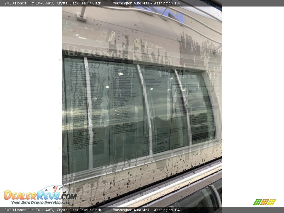 2020 Honda Pilot EX-L AWD Crystal Black Pearl / Black Photo #15