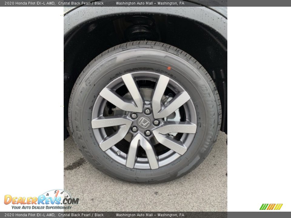 2020 Honda Pilot EX-L AWD Crystal Black Pearl / Black Photo #35