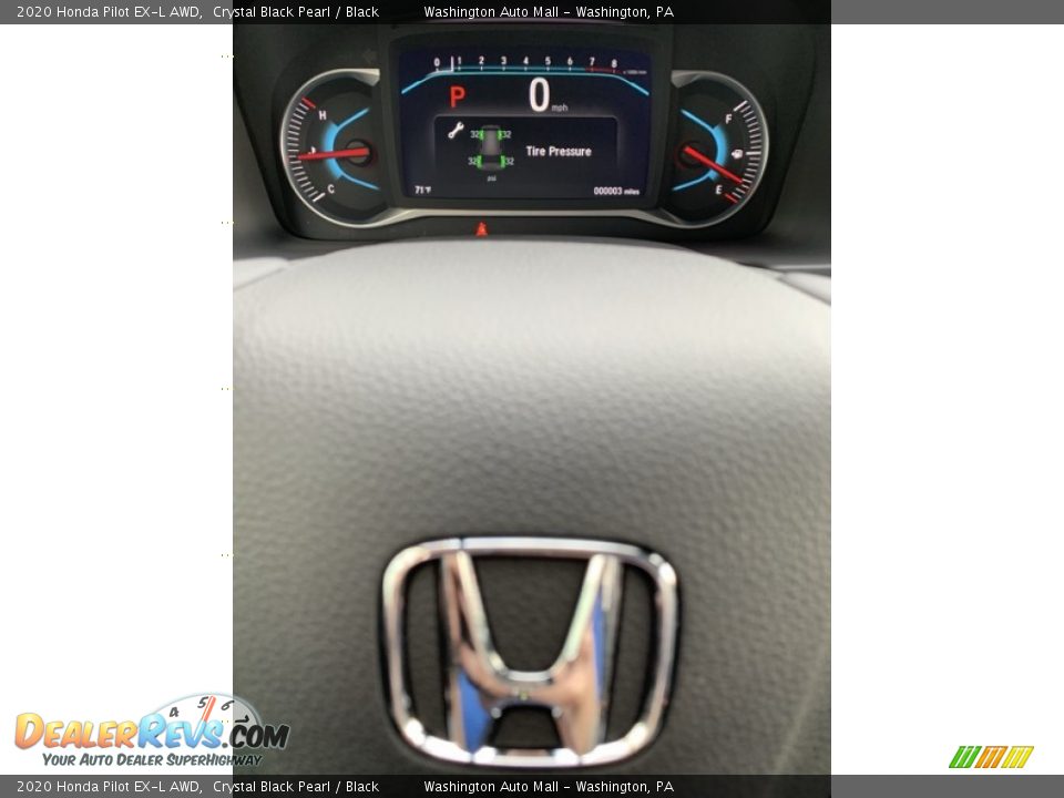 2020 Honda Pilot EX-L AWD Crystal Black Pearl / Black Photo #36