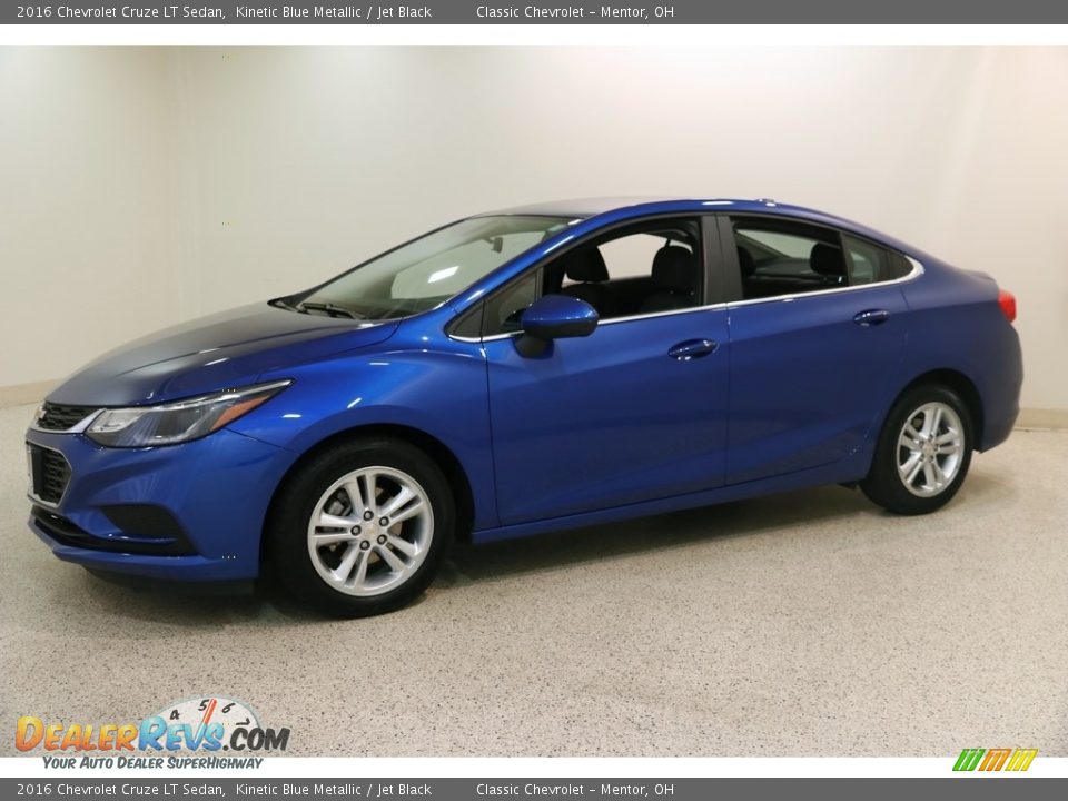 2016 Chevrolet Cruze LT Sedan Kinetic Blue Metallic / Jet Black Photo #3