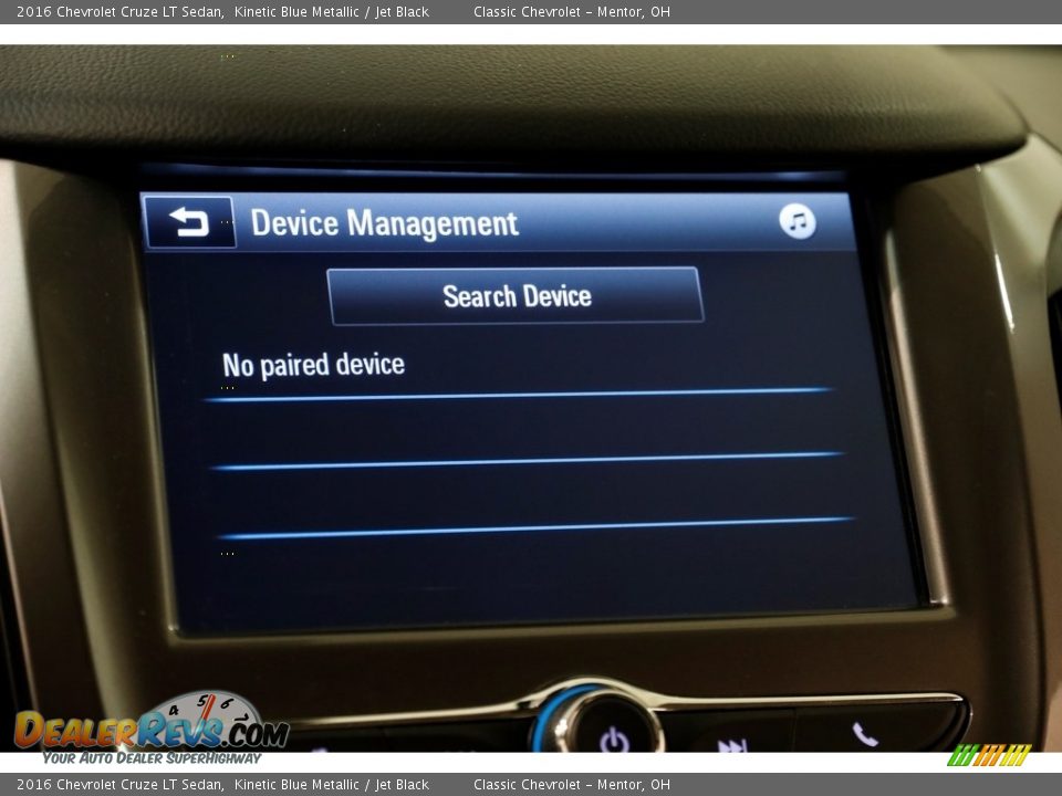 2016 Chevrolet Cruze LT Sedan Kinetic Blue Metallic / Jet Black Photo #12