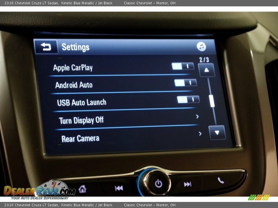 2016 Chevrolet Cruze LT Sedan Kinetic Blue Metallic / Jet Black Photo #13