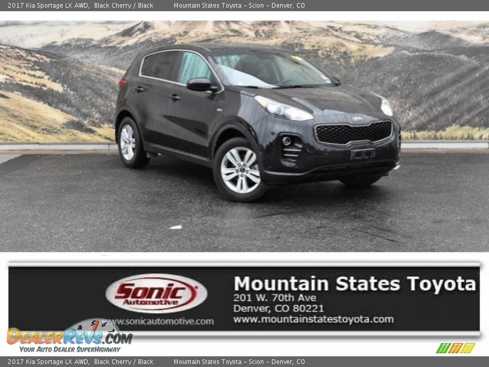 2017 Kia Sportage LX AWD Black Cherry / Black Photo #1